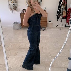 Vintage Betsey Johnson Denim Romper